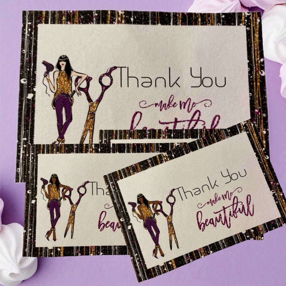 Hair Stylist Business Card, Printed Business Cards
